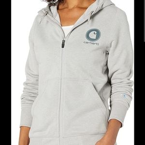 Carhartt delmont force zip front hoodie